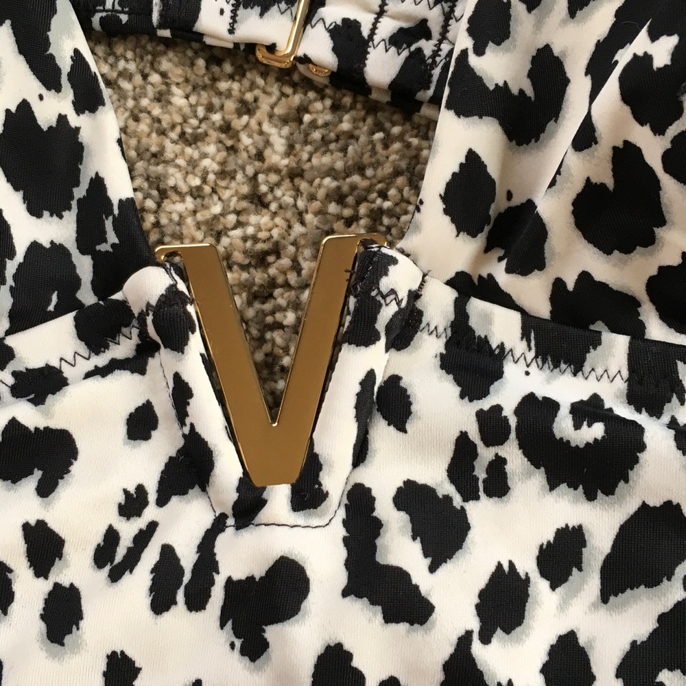 Victoria's Secret Black and White Leopard Print Bikini Set - Picture 3 of 7